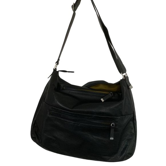 Soft Black Leather Carry-all - NWOT - Picture 4 of 4